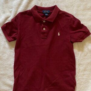 Ralph Lauren Boys Classic Polo Shirt Size 7 Maroon